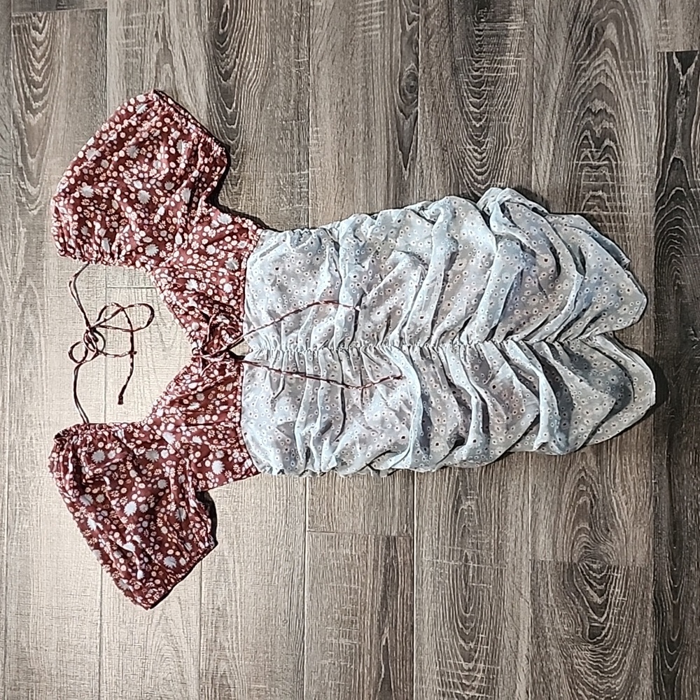 Free People "Tessa" floral Mini Dress - Picture 3 of 6